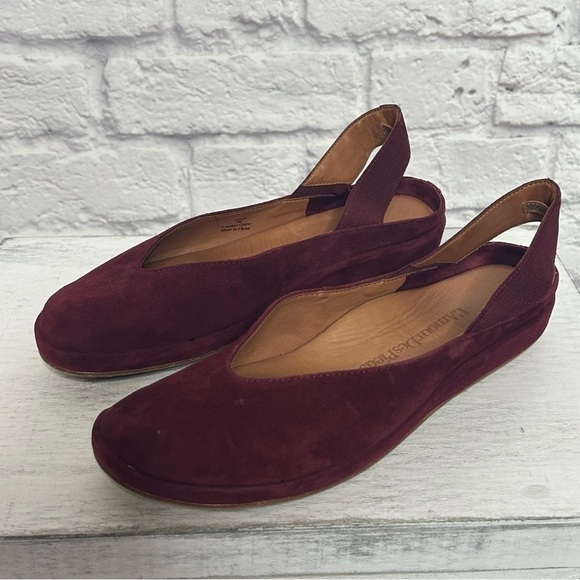L’AmourDesPieds Cypris Maroon Suede Ballet Flats - Picture 6 of 16